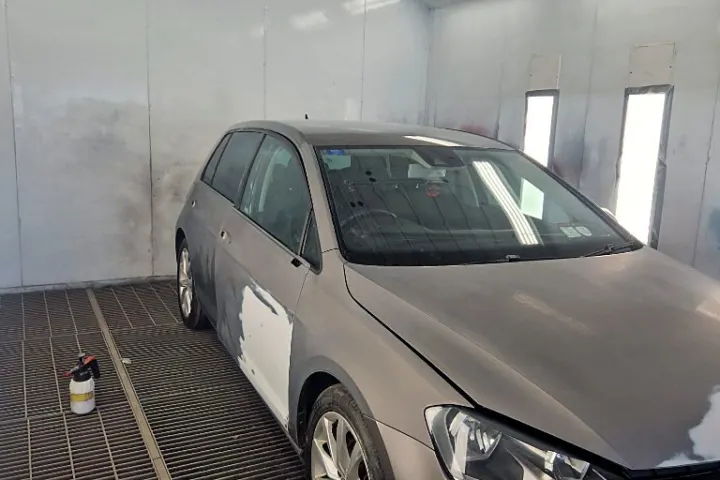 Primer on the door and bonnet at NG Crash Repairs, Finglas