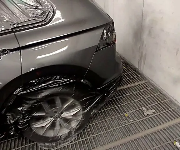 Grey rear quarter detail at NG Crash Repairs, Finglas