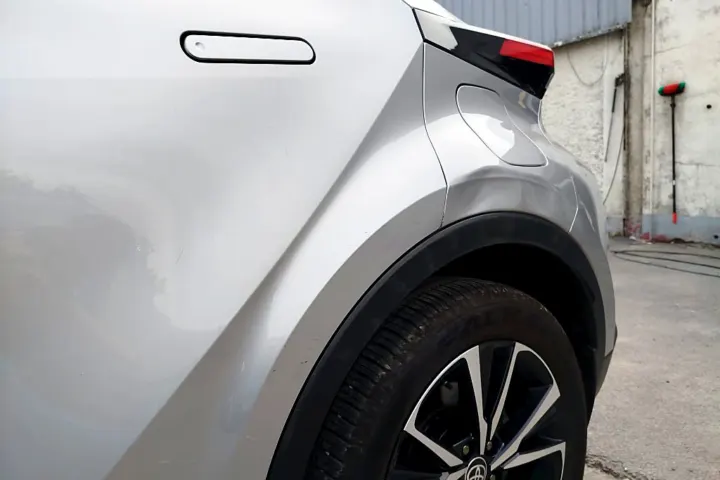 Repaired rear quarter back outside at NG Crash Repairs, Finglas