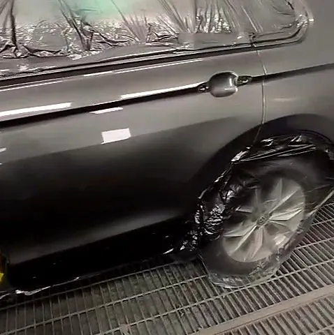 Grey panels after painting at NG Crash Repairs, Finglas